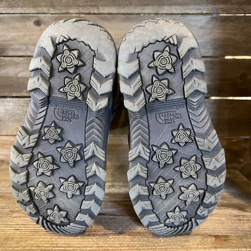 Kids North Face Shellista Lace II Gray Heat Seeker Waterproof Snow Boots‎ Size 2